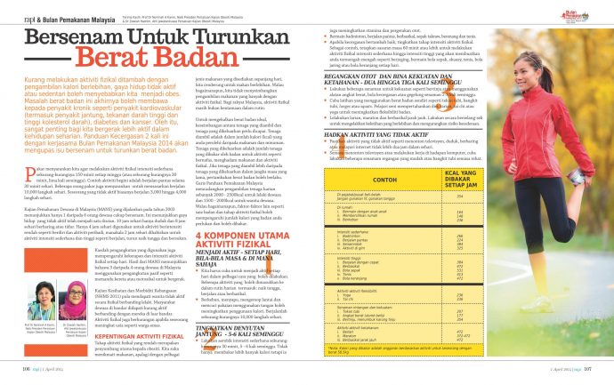 Bersenam untuk turunkan berat badan