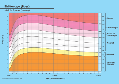 Growth Chart (Boy) Birth to 2 years old