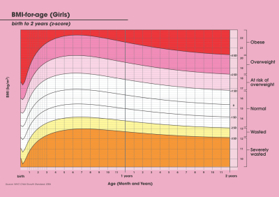 Growth Chart (Girl) Birth to 2 years old